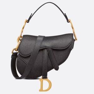 Dior saddle mini grained leather